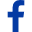 A blue facebook logo on a green background.